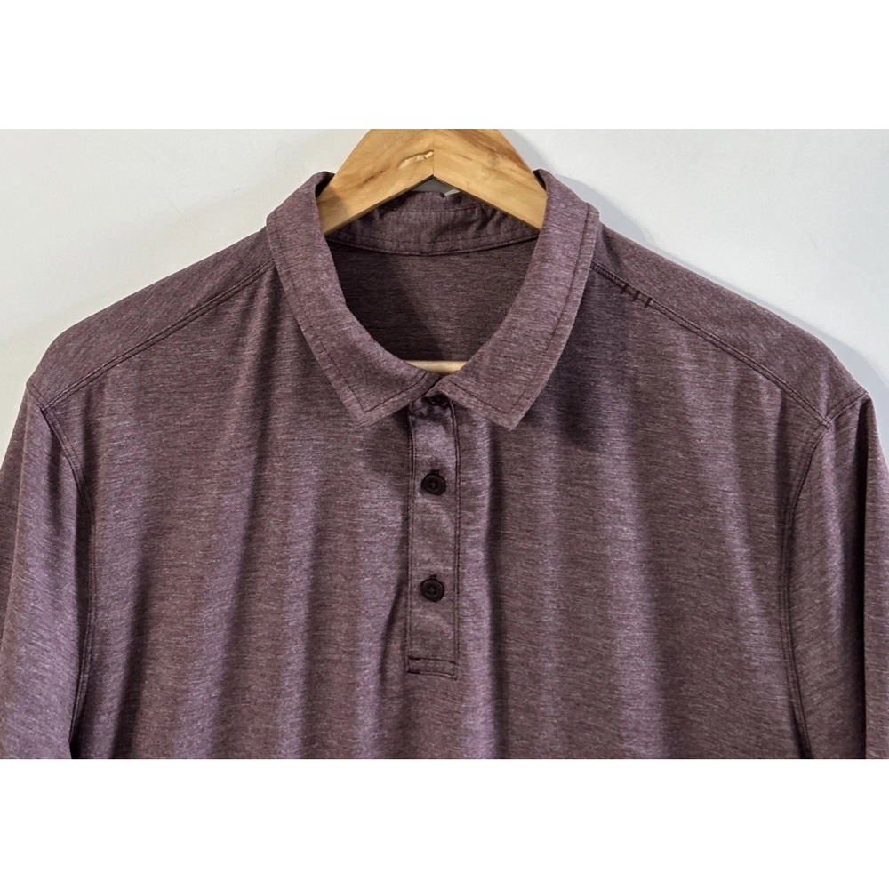 Mens Lululemon Evolution Polo Shirt Sz Large /XL EC